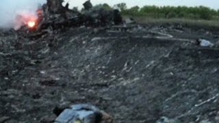 Journalist Bodies turned inside out at MH17 crash site [upl. by Ylra]