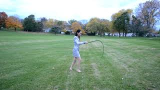 Whip Cracking Tutorial  The Underhand Flick [upl. by Aredna]