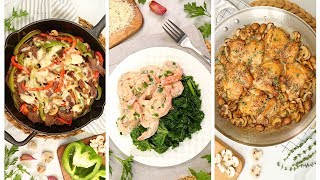 3 Low Carb Dinner Recipes  Quick  Easy Weeknight Dinner Ideas [upl. by Adan932]