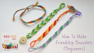 How to Make DIY Friendship Bracelets Beginners Diagonal Pattern [upl. by Russi]