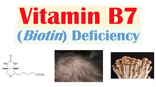 Vitamin B7 Biotin Deficiency  Sources Purposes Causes Symptoms Diagnosis Treatment [upl. by Allicserp711]