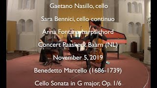 Benedetto Marcello Cello Sonate Op 1 no 6 in G major [upl. by Philipa671]