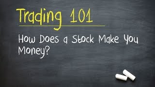 Trading 101 How Does a Stock Make You Money [upl. by Siloa704]