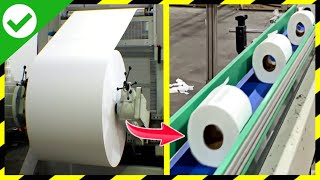 Como se HACE el PAPEL HIGIÉNICO🧻MILLONES de ROLLOS de PAPEL HIGIÉNICO  Fabricando Papel higiénico [upl. by Nora41]