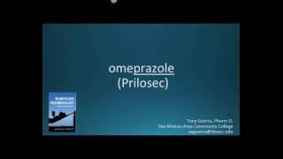 How to pronounce omeprazole Prilosec Memorizing Pharmacology Flashcard [upl. by Asirb]