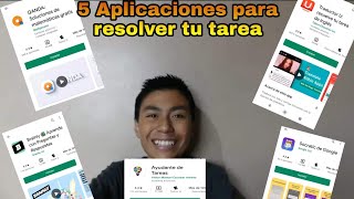 5 APLICACIONES PARA RESOLVER TU TAREA [upl. by Licko]