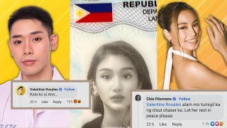 CHIE FILOMENO at VALENTINE ROSALES nagsagutan sa social media INTENSE [upl. by Ytiak]