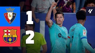 OSASUNA 12 BARÇA  LALIGA 202324 MD4 [upl. by Buddie]