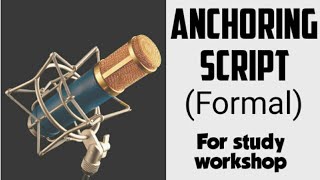 Anchoring script in english  By Amisha Kumari [upl. by Nehtanhoj922]