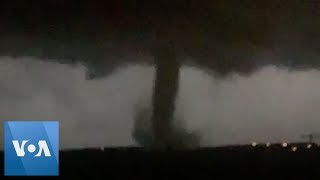 Tornado Touches Down in Dallas [upl. by Darnoc192]