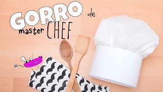 GORRO DE COCINERO  MANUALIDADES infantiles [upl. by Nivar]