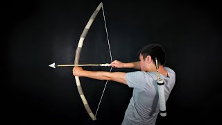 Make a Bow and Sharp Arrows  Primitive Technology Easy to Make  MrTinkerer [upl. by Preiser]