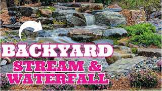 Perfect Backyard STREAM amp WATERFALL  Patio Falls [upl. by Griseldis]