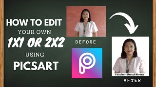 How to Edit 1x1 or 2x2 Picture using PicsArt [upl. by Roxie]