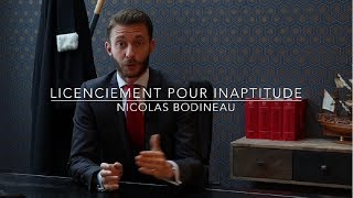 Licenciement pour inaptitude [upl. by Cirtap]