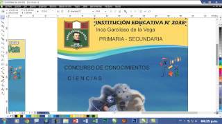 CREACIÓN DE AFICHES TUTORIAL COREL DRAW PARTE 4 [upl. by Nolaf]