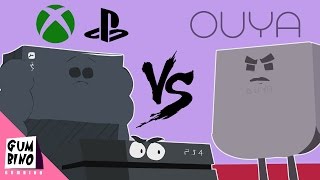 Console Cartoon parody  quotOuya vs Xbox one vs Ps4quot [upl. by Riffle]