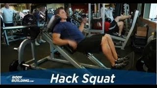 Hack Squat  Leg Exercise  Bodybuildingcom [upl. by Snej995]