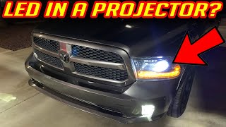 IS IT WORTH PUTTING LED BULBS IN PROJECTOR HEADLIGHTS   MUST SEE [upl. by Ayahsey]