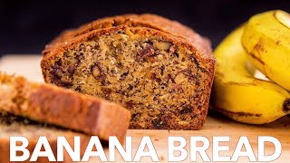 Moist Banana Bread Recipe  Sweet Bread [upl. by Reave]