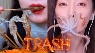 Trash compilation live seafood Asmr Eating  Sas Asmr Linh Asmr Ssoyoung Part 46 [upl. by Marilyn702]