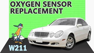 MercedesBenz W211 EClass Oxygen Sensor Replacement [upl. by Saree]