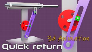 Quick return mechanism animation [upl. by Eiboj306]