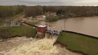 Smallwood Lake Dam Overflows After Edenville Dam Failure [upl. by Kurys]