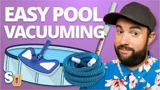 How To VACUUM A POOL Above Ground and Inground [upl. by Nirek]