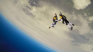 High altitude acrobatic skydiving FULL RUN  Red Bull Skycombo [upl. by Lilaj]