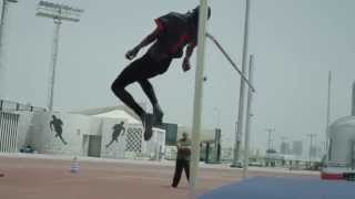 Mutaz Barshim High Jumper from Qatar [upl. by Loggins]