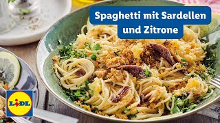 Spaghetti mit Sardellen 🍝 schnellesmittagessen [upl. by Lejna]