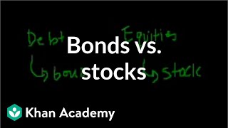 Bonds vs stocks  Stocks and bonds  Finance amp Capital Markets  Khan Academy [upl. by Cutlip]