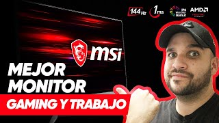 MSI Optix G271 144hz 1ms  MEJOR MONITOR 2023 Gaming y para Trabajar [upl. by Vaules]