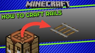 How to Craft Rails in Minecraft [upl. by Amos]