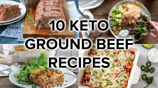 10 Tasty Keto Ground Beef Recipes for Weeknight Dinners [upl. by Lubeck]