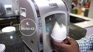 How to Use the SnoMaster Snowcone Ice Shaver Machine [upl. by Elison]