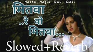 Mitwa Re O Mitwa SlowedReverb Old Song  Sadhna Sargam amp Nitin Mukesh  Nache Nagin Gali Gali [upl. by Yoho]