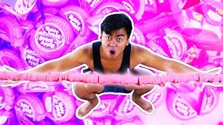 100 LAYERS OF HUBBA BUBBA BUBBLE GUM [upl. by Ailehpo]