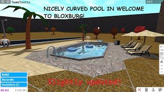 TUTORIAL How to build a nicely curved pool in Welcome to Bloxburg Slightly updated [upl. by Chaker818]