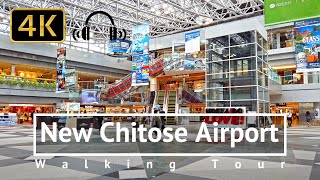 New Chitose Airport is a Huge Shopping Mall  Hokkaido Japan 4KBinaural [upl. by Efron371]