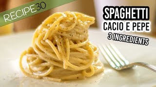 Spaghetti Cacio e Pepe 3 Ingredients [upl. by Sherill]