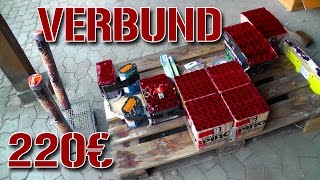 220€ Feuerwerk Verbund  Aufbau amp Zündung  FireworksandBalloons [upl. by Ycrad882]