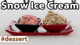 How to make Snow Ice Cream  Desserts  GoPro Cooking  Caveman Keto [upl. by Bully]