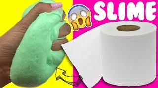 PROBANDO SLIME 💦 CON PAPEL DE BAÑO SIN PEGAMENTO [upl. by Kauffmann]