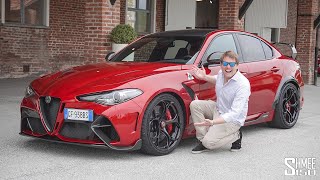 THIS is the New Alfa Romeo Giulia GTAm FIRST DRIVE [upl. by Eedak37]