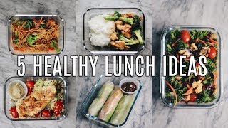 5 HEALTHY LUNCH IDEAS FOR WORK amp SCHOOL [upl. by Wood]