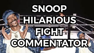 SNOOP hilarious Commentary Nate Robinson Jake Paul Fight [upl. by Adnof]