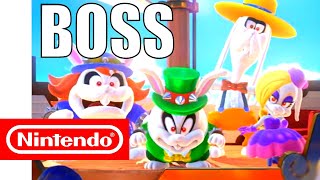 Super Mario Odyssey  ALL Broodal Rabbits Boss Battles [upl. by Minetta]