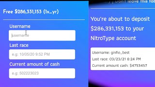 Enter your Nitro Type username and see magic [upl. by Oirromed]